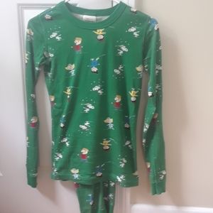 Hanna Andersson Peanut pajamas size 14